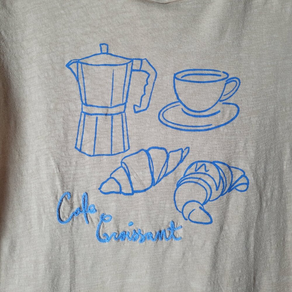 J.Crew Cafe Croissant Collector T-shirt - Picture 3 of 6